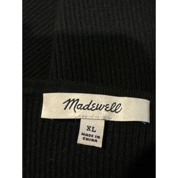 Madewell Dearing Square-Neck Crop Sweater Tank black size XL - Picture 9 of 12